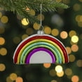 thumbnail image 2 of Northlight 4" Shiny Arched Rainbow Hanging Glass Christmas Ornament, 2 of 5