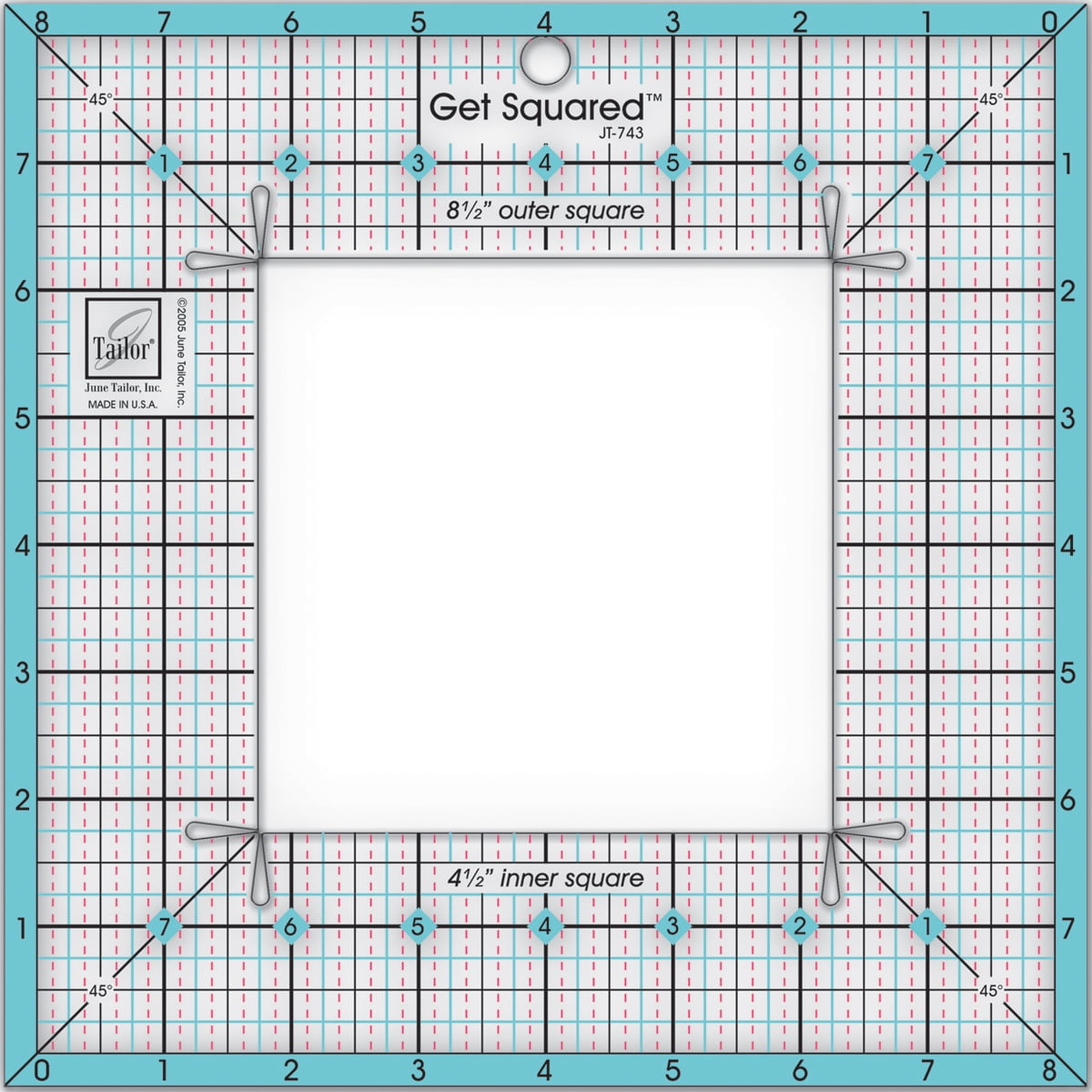 4 Size Square Quilting Sewing Patchwork Ruler Tailor Fabric Cutting Ruler Tool 