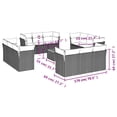 thumbnail image 2 of vidaXL Garden Sofa Set Black, Cream White, 2 of 4
