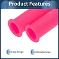 thumbnail image 5 of Unique Bargains Bike Handlebar Grips Covers 100mm Bicycle End Grips Protector Rubber Pink Non-Slip 1 Pair, 5 of 6