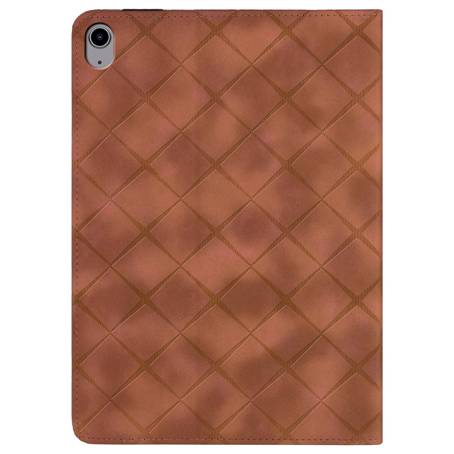 Decase for iPad A16 11th Generation Case 11 inch 2025 & iPad 10th Generation Cover 10.9" 2022 with Pencil Holder/Pockets,Auto Wake/Sleep,Folio Stand Embossed PU Leather Smart Wallet Shell,Brown