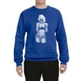 thumbnail image 2 of Marilyn Monroe Bandana Tattoo Pop Culture Unisex Crewneck Graphic Sweatshirt, Royal, Small, 2 of 3