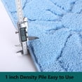 thumbnail image 5 of Heeneeso M23 Microfiber Bathroom Rug Non-Slip Machine Washable Blue Flower 1PC 36 x 24", 5 of 7