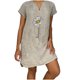 thumbnail image 1 of Mini vestido recto informal con estampado de mariposa y manga corta con cuello en V para mujer Fridja qw5968, 1 of 6