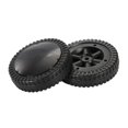 thumbnail image 2 of Lot de 2 Roues de Gril Bbq, Roulement Fluide, Pneus Noirs de 6 Pouces pour Grils Bbq, 2 of 5