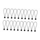 thumbnail image 2 of 20x Bolas de cordón de cordón de lona, ​​correa elástica de bungee elástica multifuncional, de servicio pesado para acampar, carpas hogar 20 cm, 2 of 8