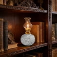 thumbnail image 6 of Vintage Style Oil Lamps for Indoor Use, Rustic Kerosene Lamp with Glass Hurricane, Lantern for Tabletop Decor Emergency Lighting, Clear, 6 of 8