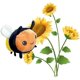 thumbnail image 2 of Juguetes de peluche de abejorro, linda almohada de peluche de abeja, juguetes de peluche de abeja, decoración del hogar de regalo para niños (11,1 pulgadas), 2 of 5