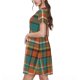 thumbnail image 2 of Disketp colorful plaid para Vestido de Manga Corta para Mujeres, Vestidos de Verano para Mujeres, Casual y Holgado para la Playa, 2 of 6