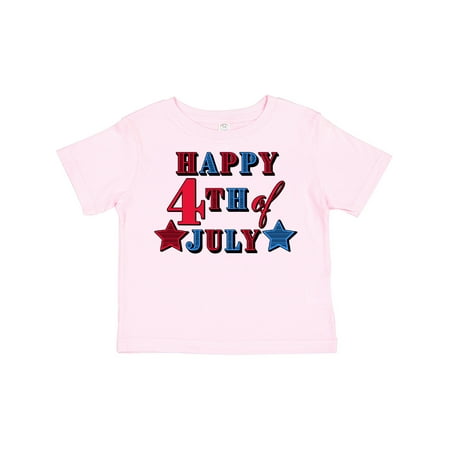 

Inktastic Happy Fourth of July Stars Gift Toddler Boy or Toddler Girl T-Shirt