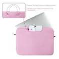 thumbnail image 4 of LLAYOO Laptop Sleeve Case Compatible with 15.6 Inch Chromebook Notebook Computer Ultrabook, Protective Slim Padded Carrying Bag Cover with Handle Strap Pocket for Men Women (Pink), 4 of 7
