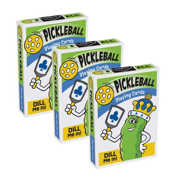 Trend Enterprises Pickleball Playing Cards Multicolored 3/Bundle (T-20102-3)