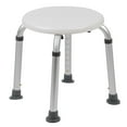 thumbnail image 1 of HERCULES Series Tool-Free and Quick Assembly, 300 Lb. Capacity, Adjustable White Bath & Shower Stool, 1 of 9