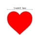 thumbnail image 5 of pstuiky Rollo de pegatinas autoadhesivas en blanco con forma de corazón (500 unidades)., 5 of 5
