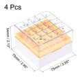 thumbnail image 2 of Unique Bargains Freezer Tube Box 25 Places Waterproof Polypropylene Holder Rack for 1.8/2ml Microcentrifuge Tubes, Yellow 4Pcs, 2 of 5