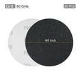 thumbnail image 2 of Uxcell 5 Inch 60 Grit Hook and Loop Wet Dry Usable Silicon Carbide C-Weight Backing  Sanding Disc 20Pack, 2 of 5
