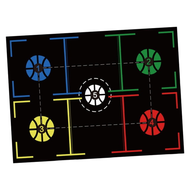 S SERENABLE Basketball Training Mat Indoor Durable Nonslip Agility Footstep Training Mat D 107cmx76cm