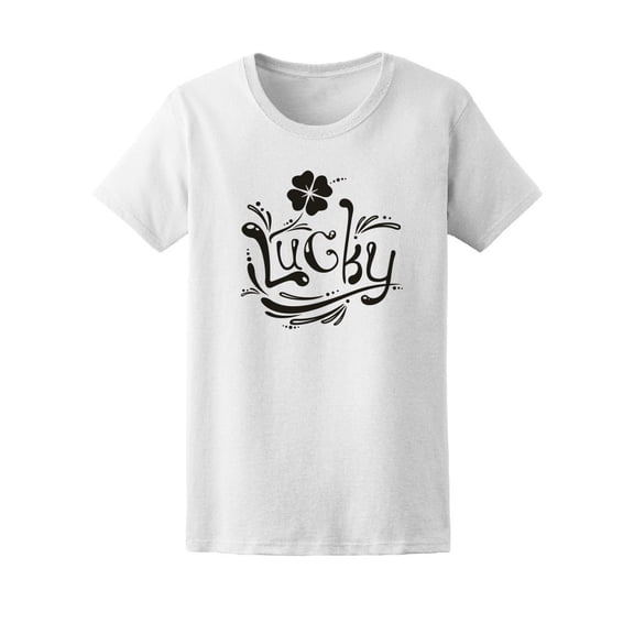 Lucky 4 Leaf Clover St Patrick Tee Women's -Image by Shutterstock