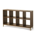 thumbnail image 3 of Better Homes & Gardens 8-Cube Organizer with Metal Base, Vintage Walnut, 3 of 7