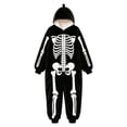 thumbnail image 5 of LILIYA My First Halloween Outfit Skeleton Romper for Girls and Children Flannel Onesie Jumpsuit Overalls Soft Fall Pajamas 10-12 Years, 5 of 6
