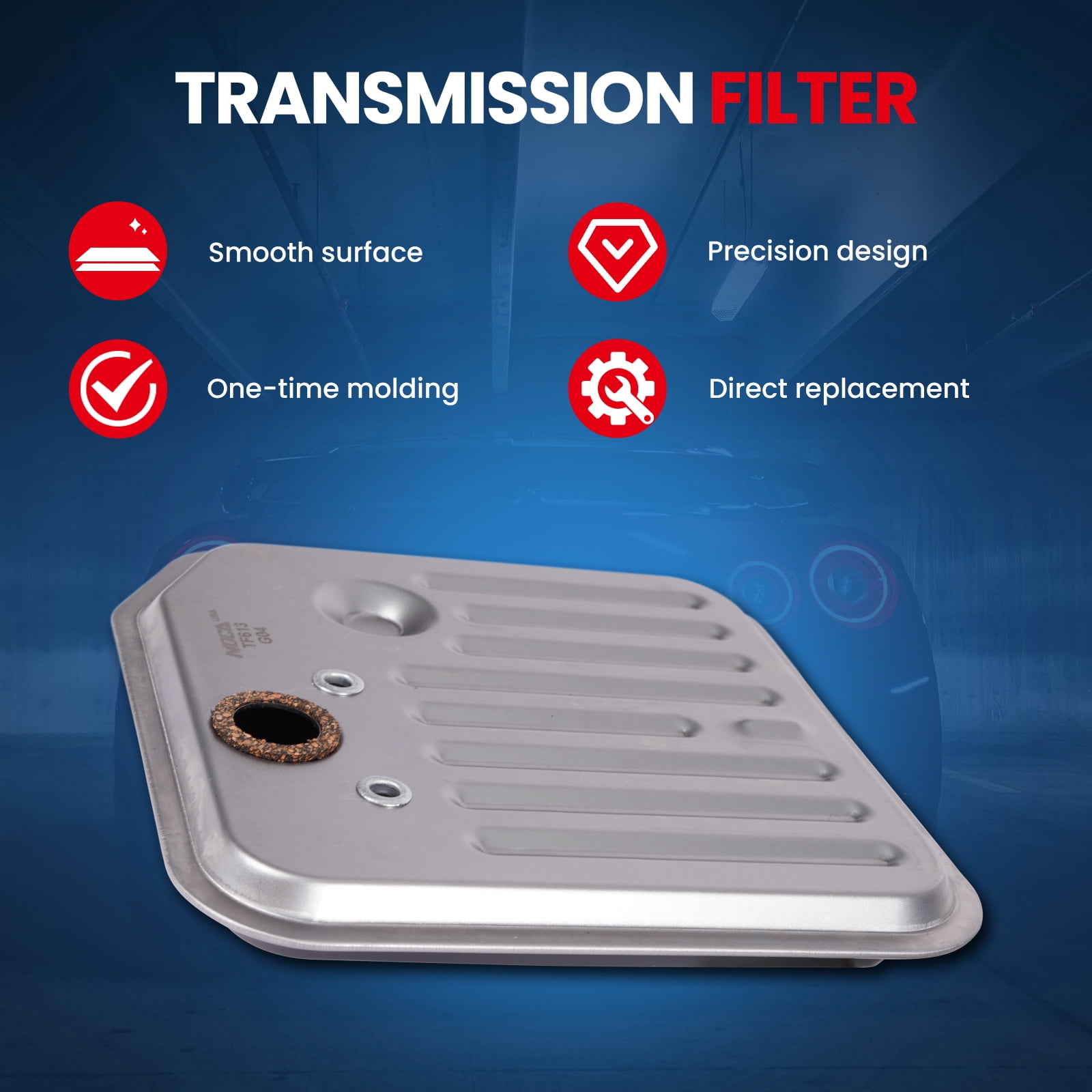 MOCA AUTOPARTS Automatic Transmission Filter Kit Fit for 1998-2009 Dodge Ram 2500 5.9L & 1998-2008 Dodge Ram 3500 5.9L & 1998-2004 Jeep Grand Cherokee 4.0L