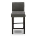 thumbnail image 3 of CHITA 30 inch Bar Stools Set of 2, Fabric in Charcoal Gray, 3 of 9