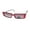 shiny crystal red, variant on KK5100 SAYLOR SUNGLASSES NARROWS LENSES POPULAR TREND GEEK STYLE