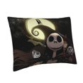 thumbnail image 2 of Funda de almohada de microfibra liviana, súper suave y de fácil cuidado con cierre tipo sobre para sofá cama y sala de estar, solo funda de cojín, sin relleno, color negro, 20 x 26 pulgadas, 2 of 8