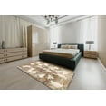 thumbnail image 5 of Ahgly Company Machine Washable Indoor Rectangle Abstract Dark Almond Brown Area Rugs, 6' x 9', 5 of 7