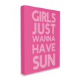 thumbnail image 3 of Stupell Industries Girls Wanna Have Sun Pink Retro Summer Graphic Art Gallery Wrapped Canvas Print Wall Art, Design by Daphne Polselli, 3 of 5