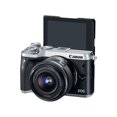 thumbnail image 3 of Canon EOS M6 Mirrorless Digital Camera +15-45mm Lens (Intl Model) (Silver) (1725, 3 of 3