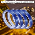 thumbnail image 5 of Uxcell Blue Heat Tape, 4 Rolls 12mmx33m 108ft High Temperature Heat Resistant Tape for Sublimation, 5 of 6