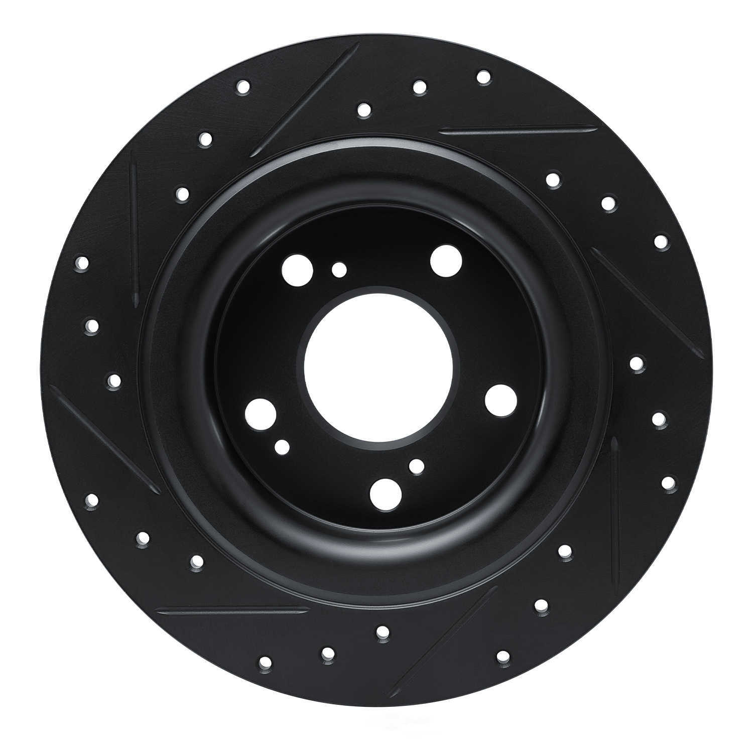 Dynamic Friction Company 633-59067R DFC Brake Rotor - Drilled And Slotted - Black
