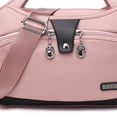 thumbnail image 2 of Bolsa de mensajero Likrtyny impermeable antirrobo de hombro femenino rosa, 2 of 7