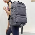 thumbnail image 3 of DQrwqpou Mochila Bolsas Entrenamiento Deportivo Gran Capacidad para Mujeres (gris), 3 of 9