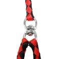 thumbnail image 3 of Double Dog Leash - Dog Chain - Double Reflective Dog Leash with Comfortable Handle - Red and Black, 3 of 5