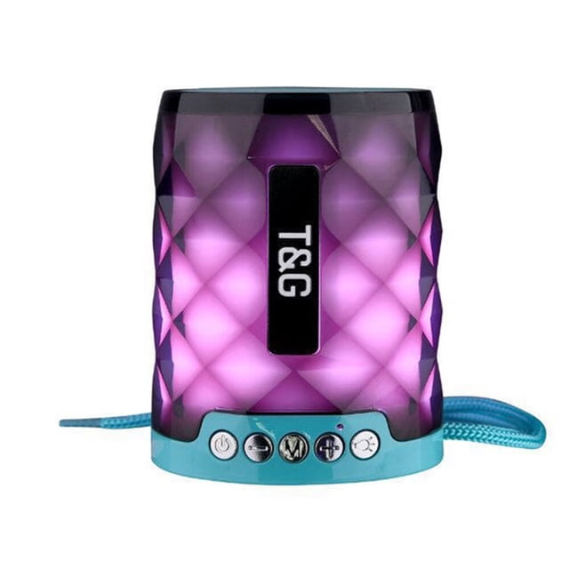 Portable Bluetooth-compatible Speaker with Lights Waterproof Mini Speaker for Shower Home Outdoor Black