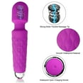 thumbnail image 4 of TLUDA Personal Wand Massager for Women, Rechargeable Handheld Massager for Neck Back Shoulder,S-Purple, 4 of 8