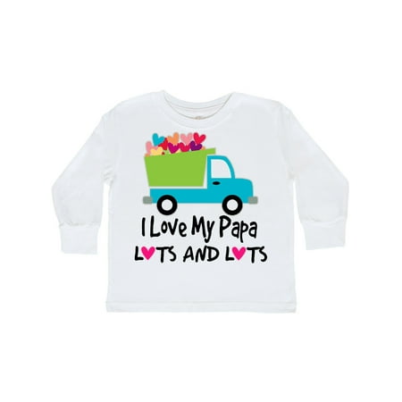 

Inktastic I Love My Papa grandchild Gift Toddler Boy Girl Long Sleeve T-Shirt