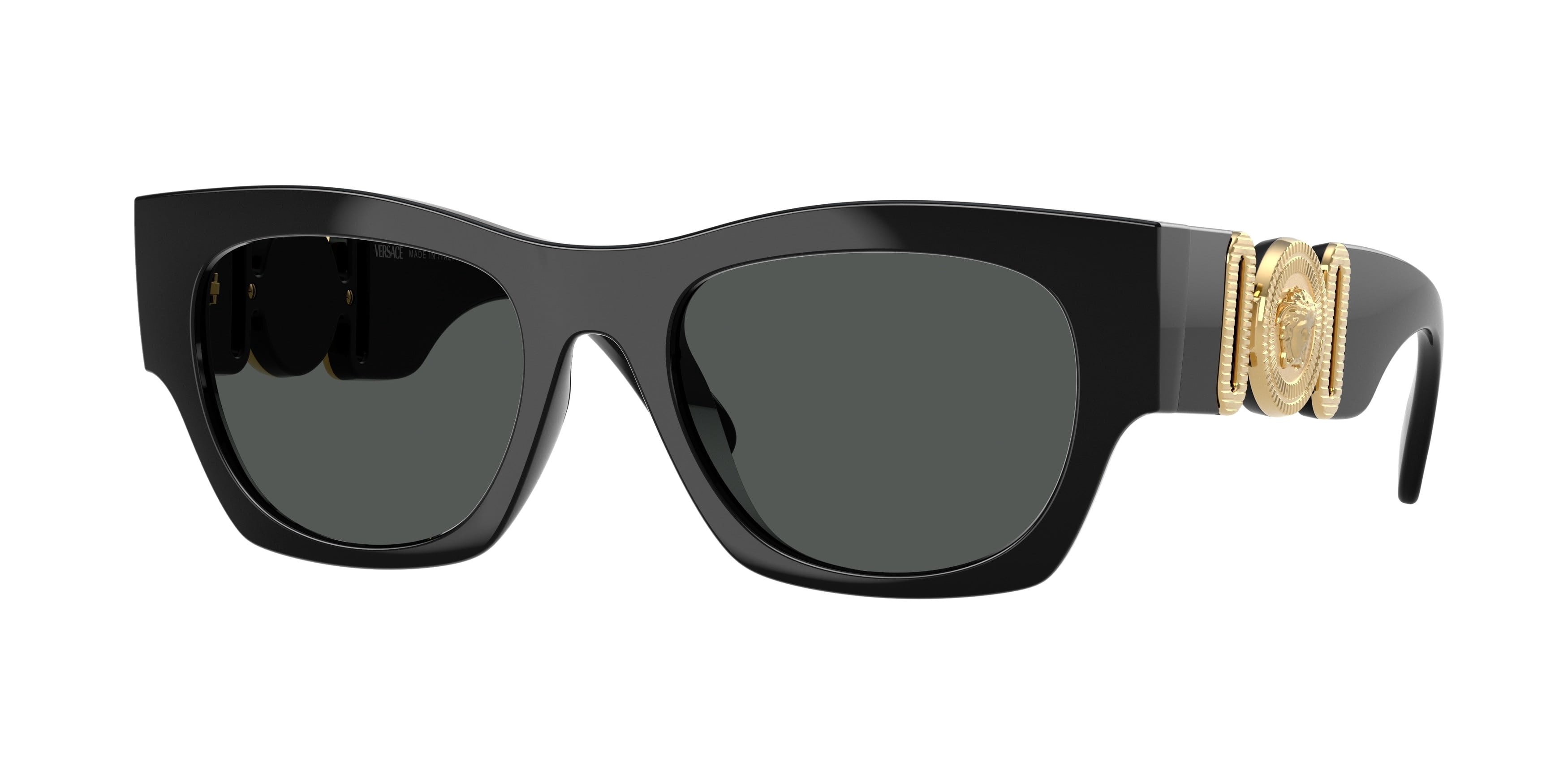 Versace, Sunglasses, VE 4361 GB1/87, Unisex Geometric Black 53mm