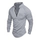 thumbnail image 1 of pstuiky Camisas de invierno de manga larga para hombre, Camisa deportiva de manga larga con cremallera de color liso para hombre top de hombre l, 1 of 7