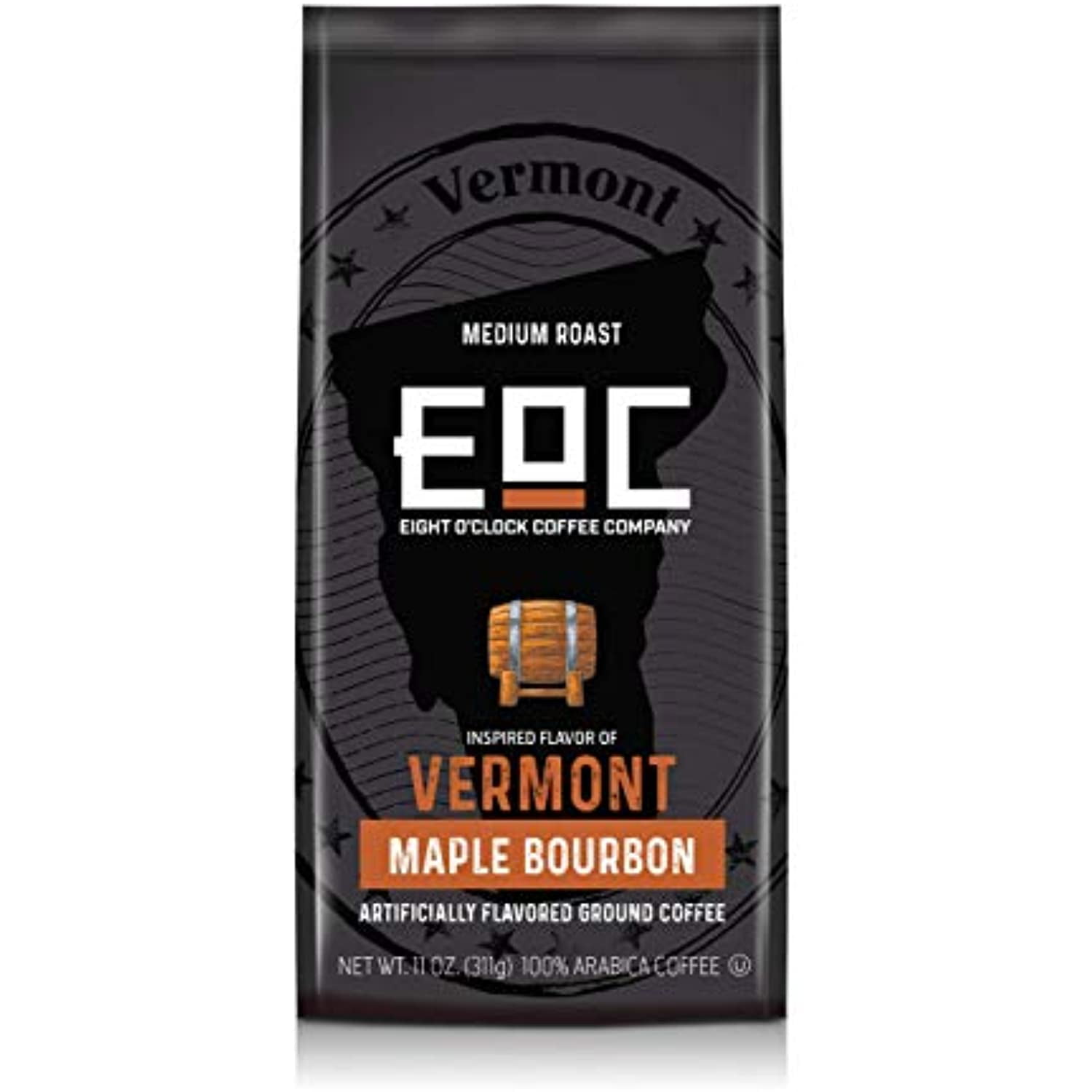 Eight Oclock Coffee Flavors Of America, Vermont Maple Bourbon, 11 Ounce ...