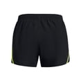 thumbnail image 5 of Pantalones cortos Under Armour para mujer Fly by negro/amarillo, talla L, 5 of 5