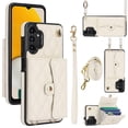thumbnail image 1 of Samsung Galaxy A13 RFID Para Que Bloquea la Funda Protectora para Billetera Funda con Tapa Magnética Bolsillo con Múltiples Ranuras para Tarjetas con Correa para el, 1 of 7