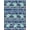 Blue Green Pink, Pattern 1, variant on ODIKA 8'x10' Washable Area Rug Non-Shedding, Easy Care, Turtle Ocean Underwater Tropical Coral Reef Animal Scene Sea Flowing Dynamic for King Size Bedroom Under Bed, Master Suite