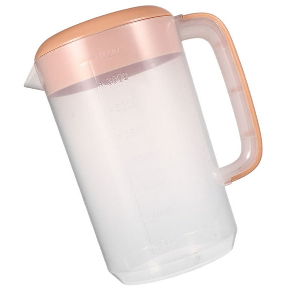 SEWCHICS Clear Water Pitcher Large Capacity Plastic Beverage Container with Handle for Home and Kitchen Use 1 Set