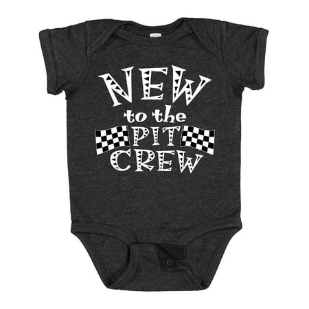 

Inktastic New to the Pit Crew Racing Flags Gift Baby Boy or Baby Girl Bodysuit