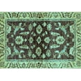 thumbnail image 1 of Ahgly Company Indoor Rectangle Oriental Light Blue Traditional Area Rugs, 5' x 7', 1 of 4