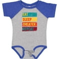thumbnail image 3 of Inktastic Acting Eat Sleep Theater Repeat Boys or Girls Baby Bodysuit, 3 of 5