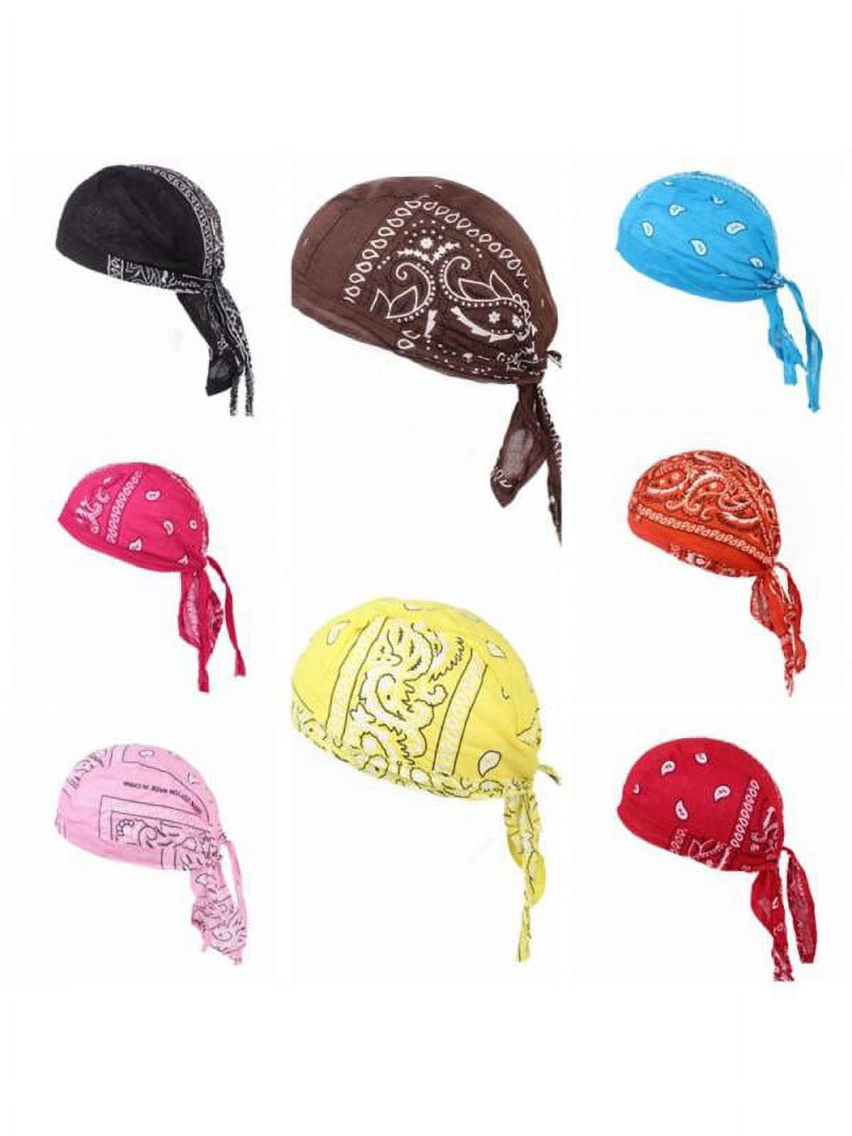 Du-rag E Bandana Multifunzione Skull Cap A Rapida Asciugatura Per Motociclisti - Unisex Nero - Foto 4